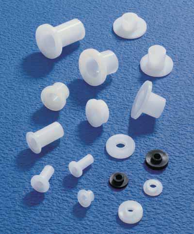 NYLON BUSHINGS WITH REINFORCED COLLAR