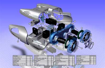 Logiciel Cao 3D 3DVIA COMPOSER, de DASSAULT SYSTEMES