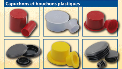 Capuchons et bouchons plastiques