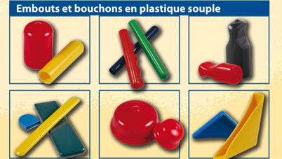 Embouts et bouchons en plastique souple