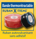 Bande thermortractable : Ruban autovulcanisant sans adhsif. 