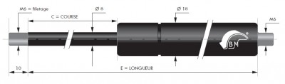 Ressort à gaz