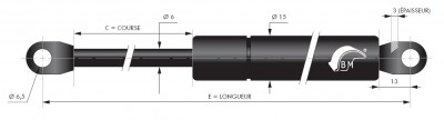 Ressort à gaz
